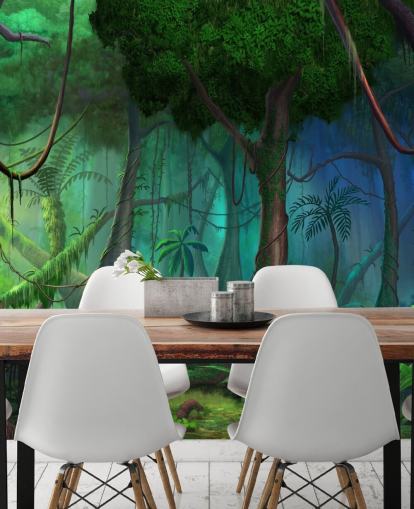 Carta da parati Fantasy Jungle