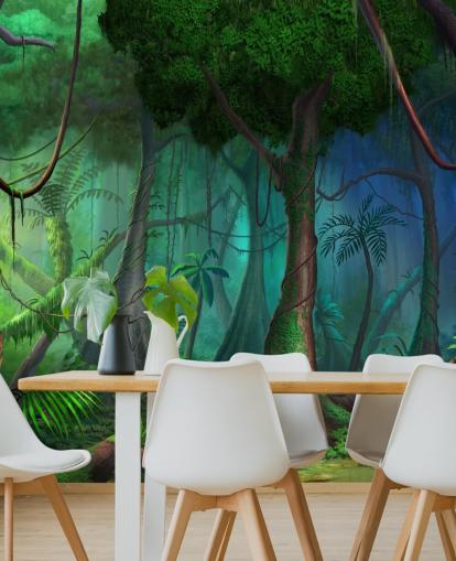 Carta da parati Fantasy Jungle Carta da parati Fantasy Jungle