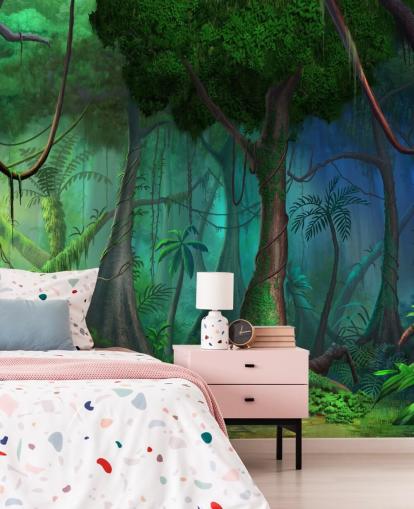 Fantasy Jungle Bakgrunn Fantasy Jungle Bakgrunn