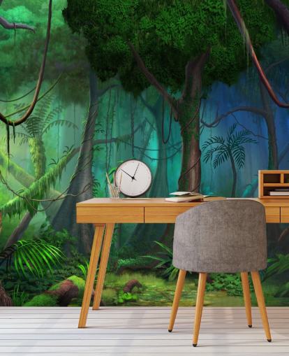 Fantasy Jungle Bakgrund Fantasy Jungle Bakgrund