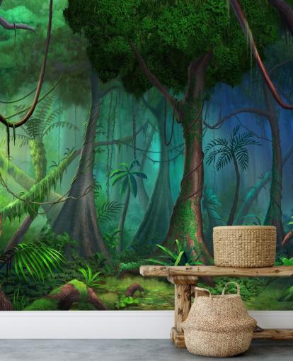 Carta da parati Fantasy Jungle Carta da parati Fantasy Jungle