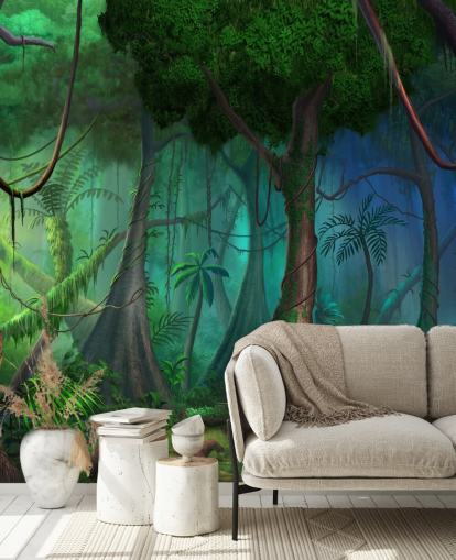 Carta da parati Fantasy Jungle