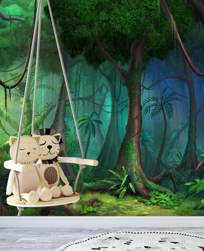 Fantasy Jungle Bakgrund Fantasy Jungle Bakgrund