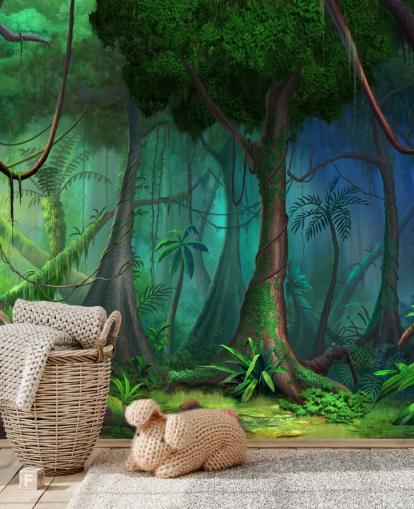 Carta da parati Fantasy Jungle