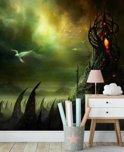 Papier Peint Tour et Terre du mal