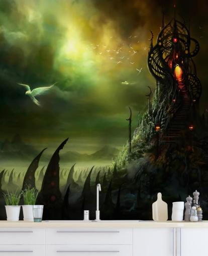 Papel de Parede Evil Tower and Land
