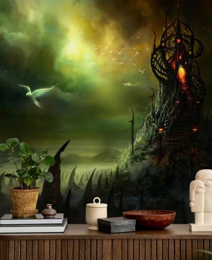Papier Peint Tour et Terre du mal