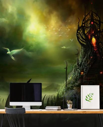 Evil Tower and Land Wallpaper