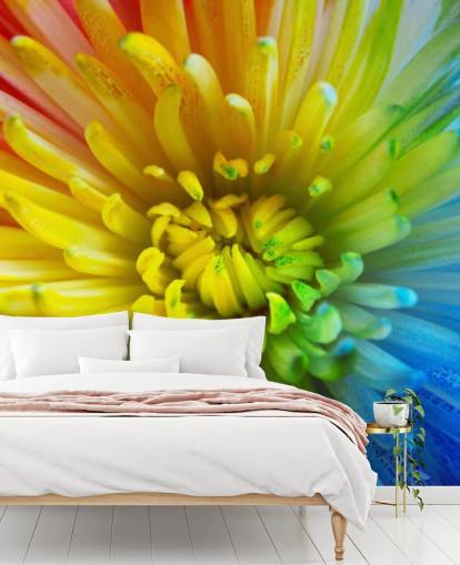 Papel de parede Rainbow Flower Papel de parede Rainbow Flower