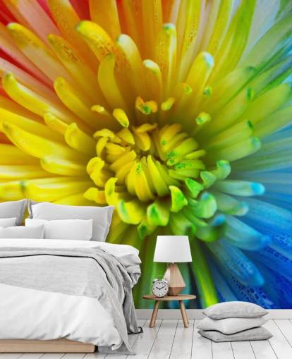 Papel pintado Flor arcoíris Papel pintado Flor arcoíris