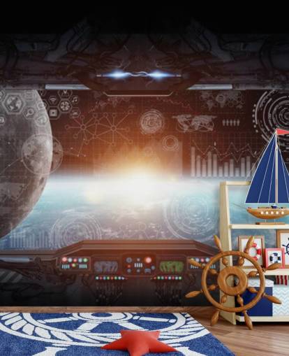 Sfondo Vista da una Stazione Spaziale