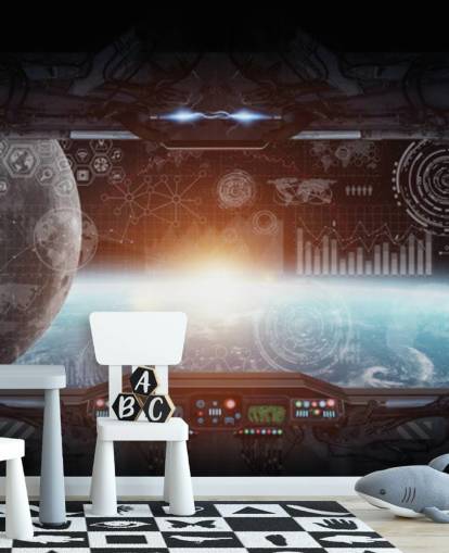 Blick von einer Raumstation Wallpaper