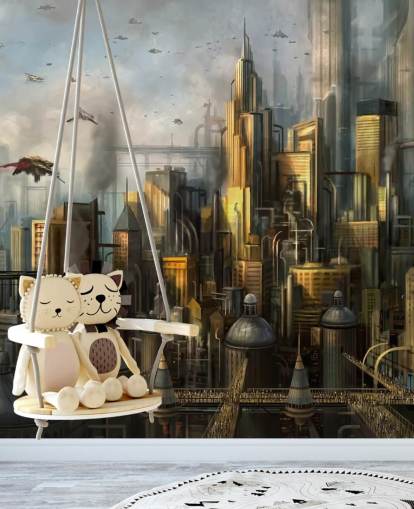 Sci Fi City Baggrund