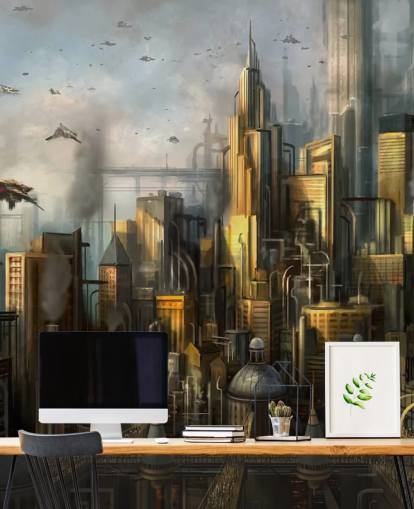 Sci Fi City behang