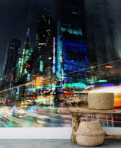 Papel pintado de paisaje urbano