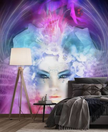 Fantasy-Mädchen-Gesicht Tapete Fantasy-Mädchen-Gesicht Tapete