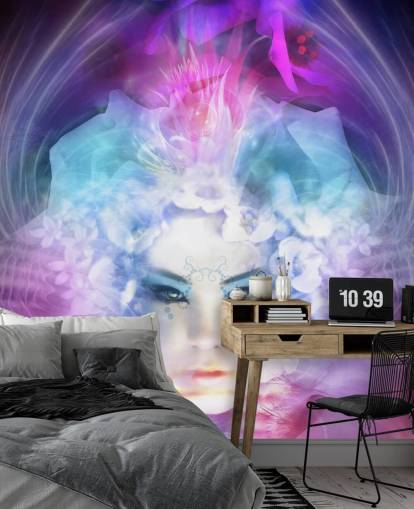 Papel de parede de fantasia Girl Face