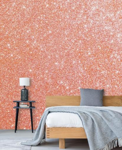 Pretty as a Peach Glitter Mural