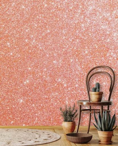 Pen som en Peach Glitter Mural