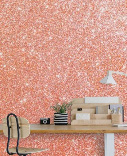 Pretty as a Peach Glitter Mural