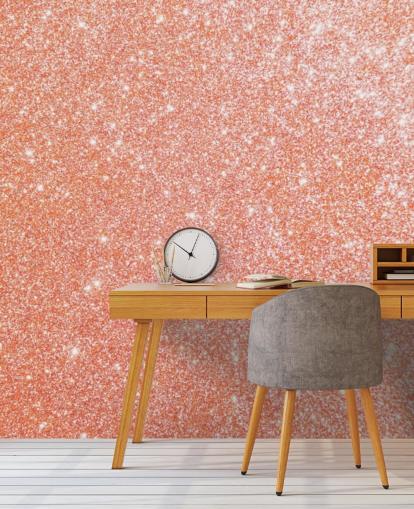 Pretty as a Peach Glitter Mural