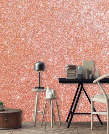 Pretty as a Peach Glitter Mural