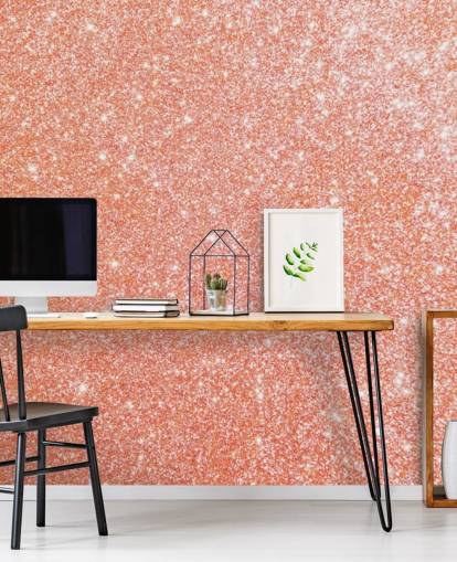 Pretty as a Peach Glitter Mural