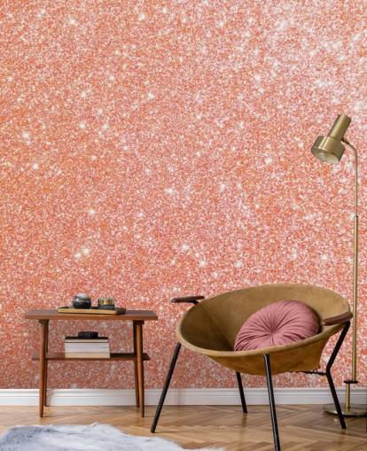 Pretty as a Peach Glitter Mural