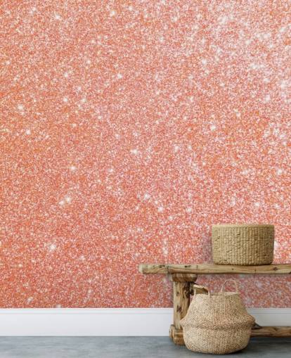 Pen som en Peach Glitter Mural Pen som en Peach Glitter Mural