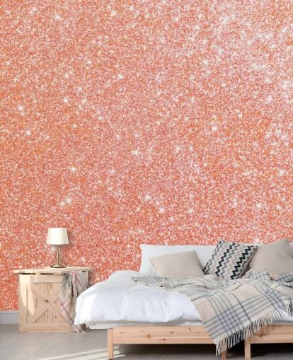 Pretty as a Peach Glitter Mural