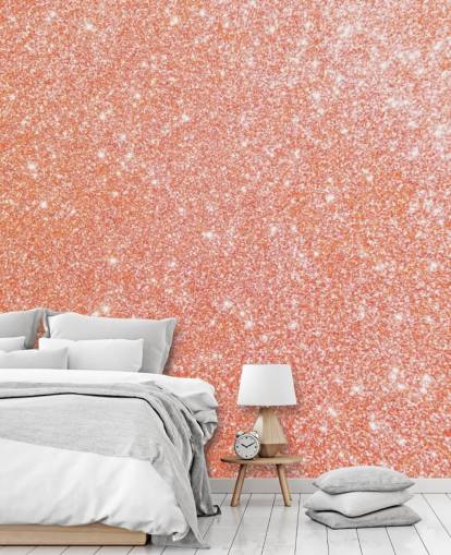 Pretty as a Peach Glitter Mural