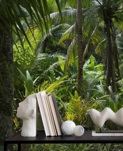 Foto von Green Jungle Scene Wallpaper Foto von Green Jungle Scene Wallpaper