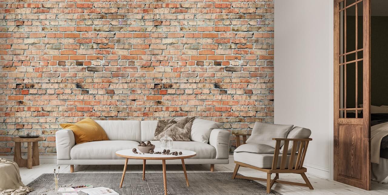 Faded Brick Wallpaper Wallsauce US