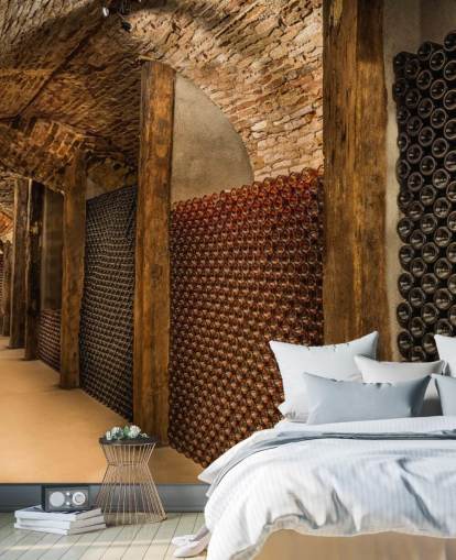 Weintunnel 3D-Hintergrundbild