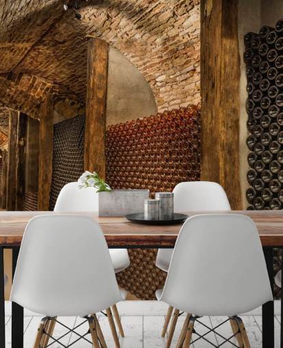 Papel de parede 3D Wine Tunnel