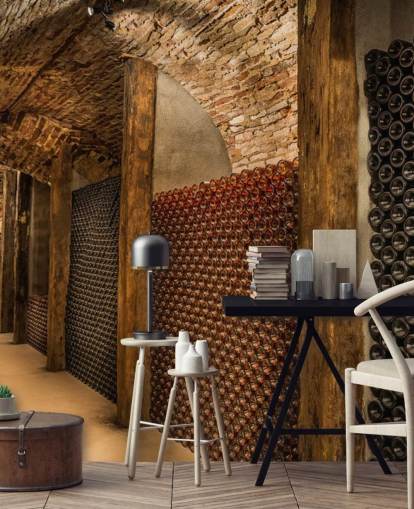 Wine Tunnel 3D Wallpaper