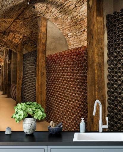 Wine Tunnel 3D Wallpaper