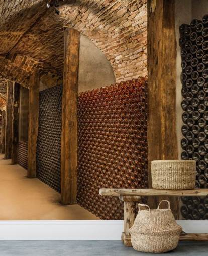 Wine Tunnel 3D Wallpaper