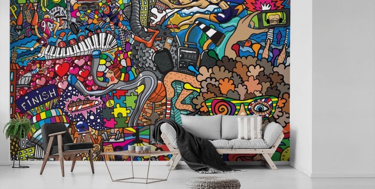 Graffiti Wallpaper & Street Art Wall Murals | Wallsauce UK