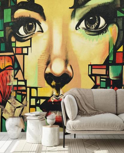 Beautiful Woman Graffiti Wallpaper Beautiful Woman Graffiti Wallpaper