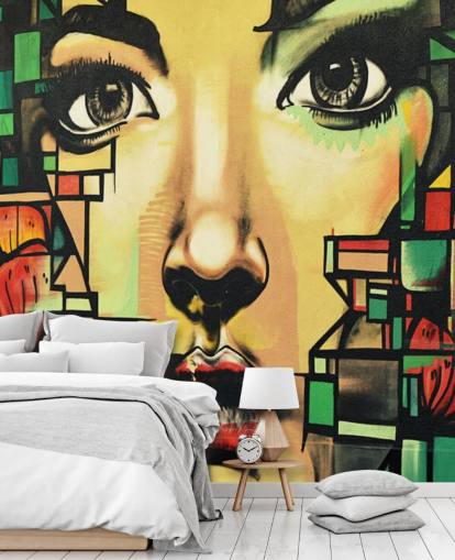 Beautiful Woman Graffiti Wallpaper Beautiful Woman Graffiti Wallpaper