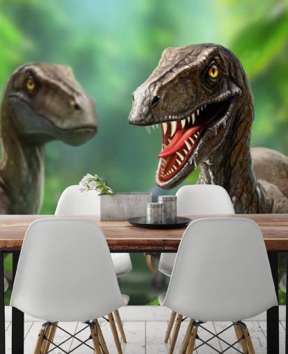 Dinosaurs - Raptors Mural Wallpaper