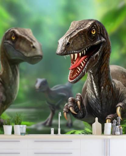 Papel pintado Dinosaurios - Raptors