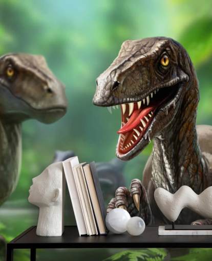 Dinosaurs - Raptors Mural Wallpaper