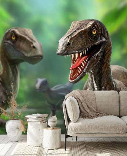 Papel pintado Dinosaurios - Raptors