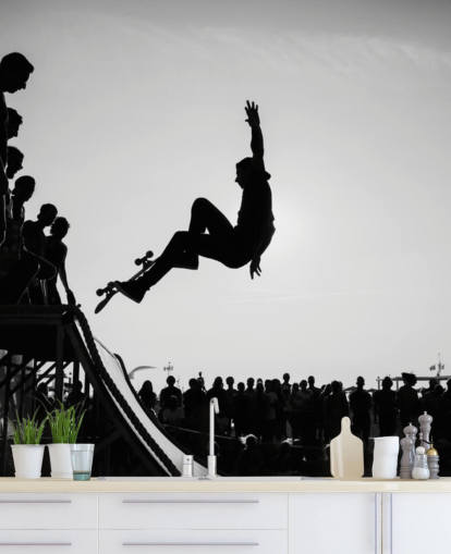 Skater Boy Doing Tricks Wallpaper