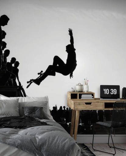 Skater Boy Doing Tricks Wallpaper