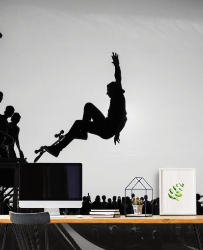 Skater Boy doet trucs behang