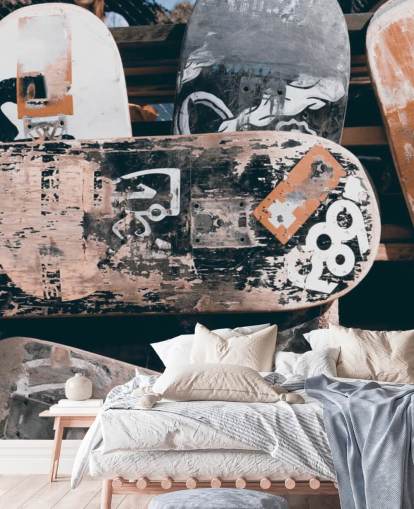 Worn Down Skateboard Bakgrunn Worn Down Skateboard Bakgrunn