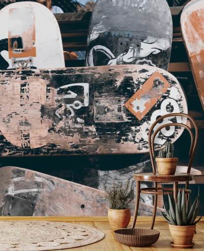 Worn Down Skateboard Wallpaper